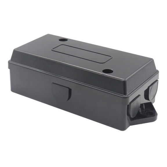 7 Way Electrical Trailer Wire Junction Box Black for RV Camper Connectors