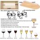 thumbnail image 5 of Porta copas de vino para colgar debajo del estante, estante para copas de vino, organizador de copas de vino debajo del gabinete para cocina, bar, 5 of 5