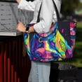 thumbnail image 7 of Daiia Neon Pop Art Pitbull Beach Travel Bag - Water-Resistant Beach Bag, Lightweight Tote with 7 Pockets for Women and Men - Gym,Pool,Camping,Reusable Grocery Bag, 7 of 7