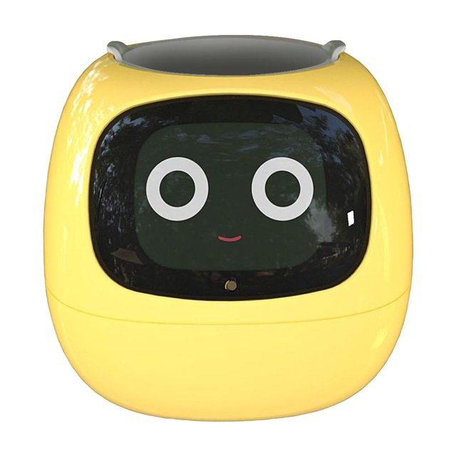 Flowerpots with Dish Ceramic, Smart Flowerpots with Artificial Intelligence Time Temperature Display and Numerous Expressive Animatio Ns Based on The Environment, Flower Pots