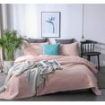 thumbnail image 4 of Kasentex Geometric Microfiber/Polyester Quilt, Queen, Pink, 4 of 6