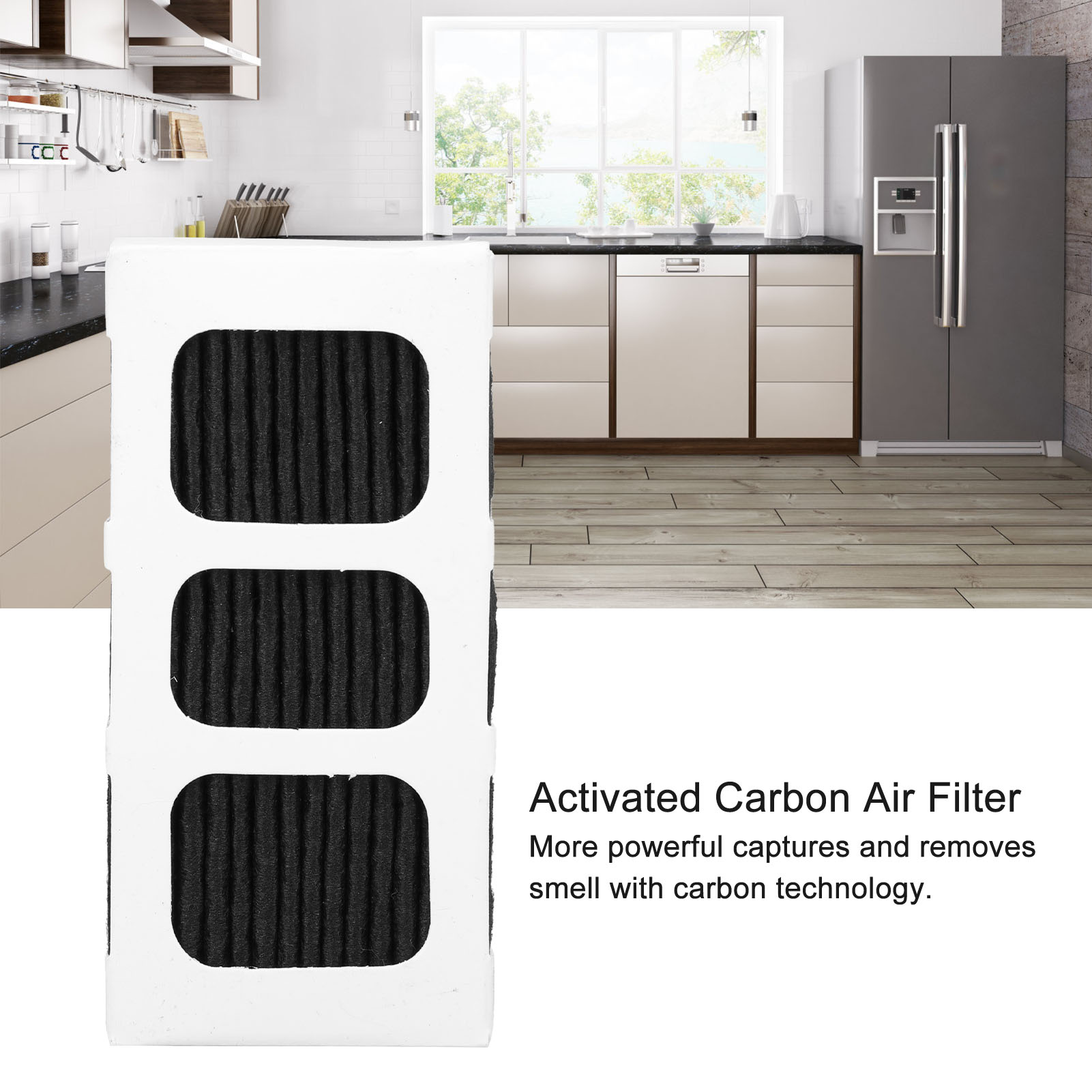 Refrigerator Air Filter Replacement, Replaceable Refrigerator Carbon Activated Air Filter 6pcs Efficient Wide Compatibility  For Paultra2