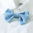 thumbnail image 6 of Vividxx Toddler Kids Baby Boys T-Shirt Plaid Bow Striped Tie Outfits Sets Gentleman Suits Shirt Vest + Shorts Outfits Sets Birthday Dailywear, 6 of 8