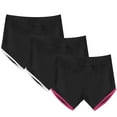 thumbnail image 2 of YOIAVAIOY 3 Pack Women's Drawstring Dolphin Shorts Retro Fashion Running Workout Sweat Shorts Comfy Lounge Loose Elastic Waist Shorts Multicolor M, 2 of 6