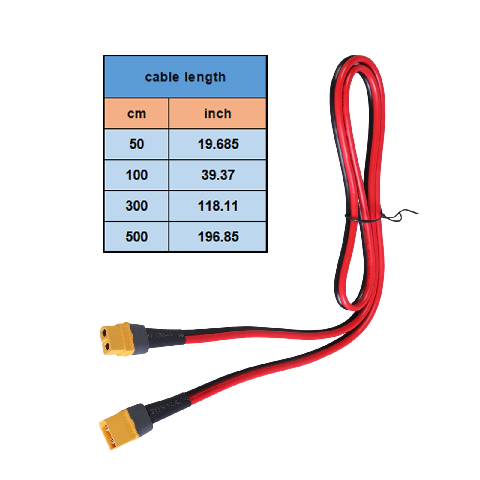 Male to Female Connectors with 12AWG Silicone Wire Extension Cable for RCs FPV