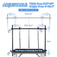 thumbnail image 6 of LEIBOU H-Shape Dog Grooming Arm Pet Supplies Grooming Table Arm with 3 Noose and Clamp Heavy Duty Aluminum Alloy Frame with 35.4” Adjustable Height and 36.2” ~ 50” Adjustable Width Dog Grooming Kit, 6 of 7