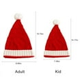 thumbnail image 3 of BULLPIANO Family Matching Christmas Hat Winter Knitted Beanie Cap For Adults & Baby Xmas Parent-Child Pom Santa Hats, 3 of 7
