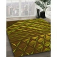 thumbnail image 3 of Ahgly Company Machine Washable Indoor Square Transitional Bakers Brown Area Rugs, 5' Square, 3 of 7