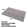 thumbnail image 4 of Kitchen & Bathroom Mat, Hexagon Geometric Design Slip Resistant Backing, Gray, 19.5''X32'', 4 of 5