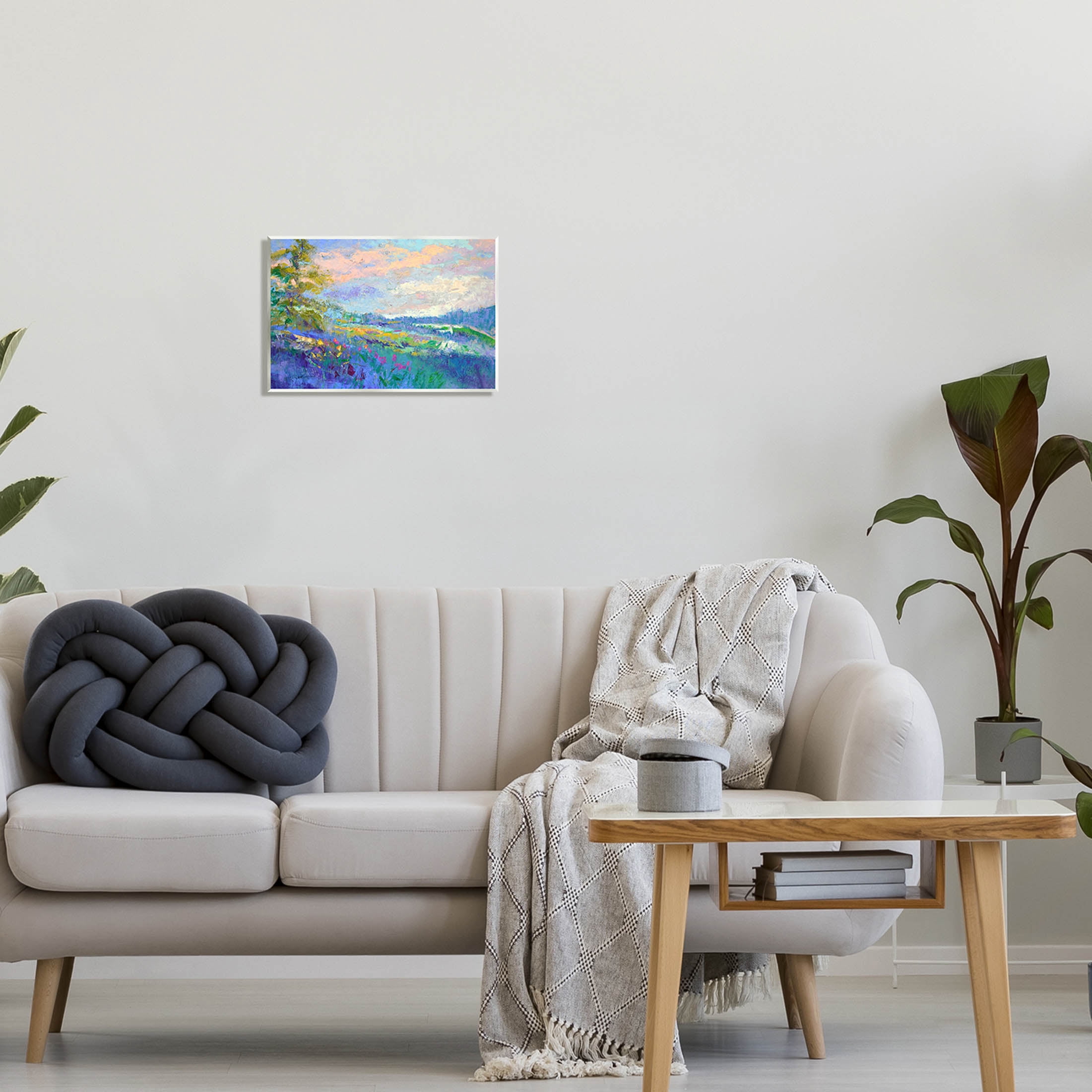 Stupell Industries Modern Hill Woodland Landscape Painting Unframed Art Print Wall Art, Design by Dorothy Fagan