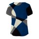 thumbnail image 4 of Gibobby Playera de Verano para Mujer Tops verano para mujer, camiseta informal con cuello cuadrado y manga corta con botones y abertura, camiseta, Tops,(Azul oscuro,M), 4 of 5
