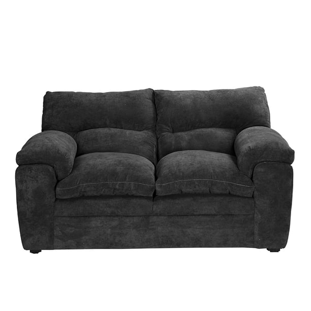 Sofá Love Seat TRINITY Cosmo 2 Plazas Gris oscuro para Sala