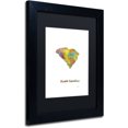 thumbnail image 2 of Trademark Fine Art "South Carolina State Map-1" Canvas Art by Marlene Watson, White Matte, Black Frame, 2 of 4