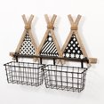 thumbnail image 3 of 3 Tents Wall Organizer with 2 Baskets, 3 of 7