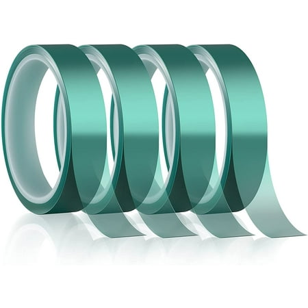 

4 Rolls 20 mm x 33 m Heat Press Temperature Tapes for Sublimation Heat Transfer Blanks Thermal Tapes Heat Resistant for Sublimation on Coffee Mugs Adhesive Vinyl No Residue Electronics Soldering