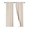 thumbnail image 2 of Gorgeous Home Linen Thermal Blackout Window Drapes, 84" L, 2-Pack (R64), 2 of 5