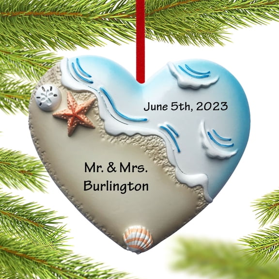 Beach Wedding Ornament