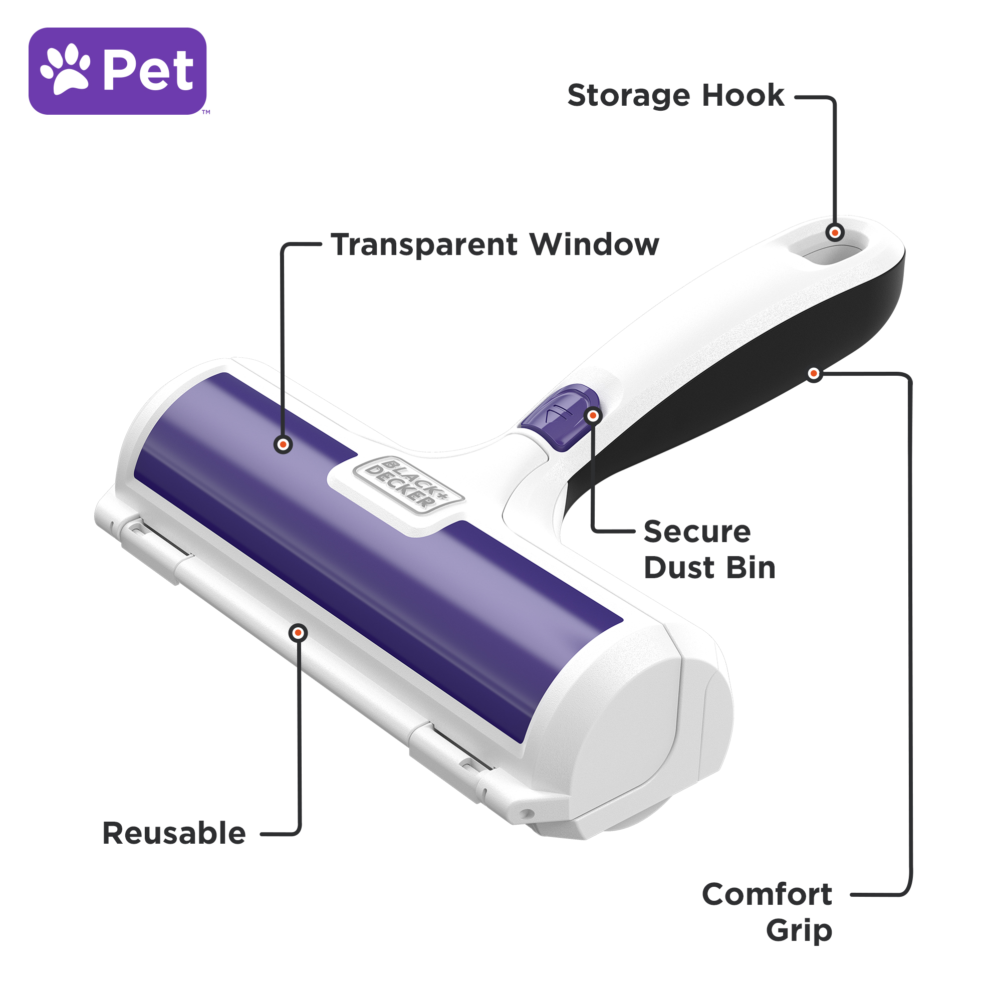 BLACK+DECKER Pet Hair Remover Lint Roller photo 2