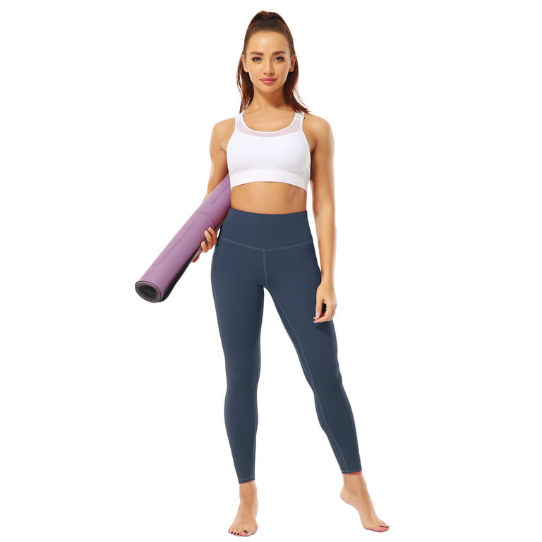 COMFREE 3 Pack High Waist Yoga Pants with Pockets for Women Tummy