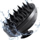 thumbnail image 1 of Masajeador de cuero cabelludo de silicona suave, exfoliante, depurador de mano para ducha/champú para el cuidado del cabello (negro), cepillo de champú masajeador para el cuero cabelludo, 1 of 5