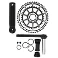 thumbnail image 1 of Mountain bike crank crankset mountain bike crank integrated chainring mountain bike crankset bike hollow integrated crank MTB Bike Crankset Hollow Integrated Double Chainrings ANGGREK Otros, 1 of 8