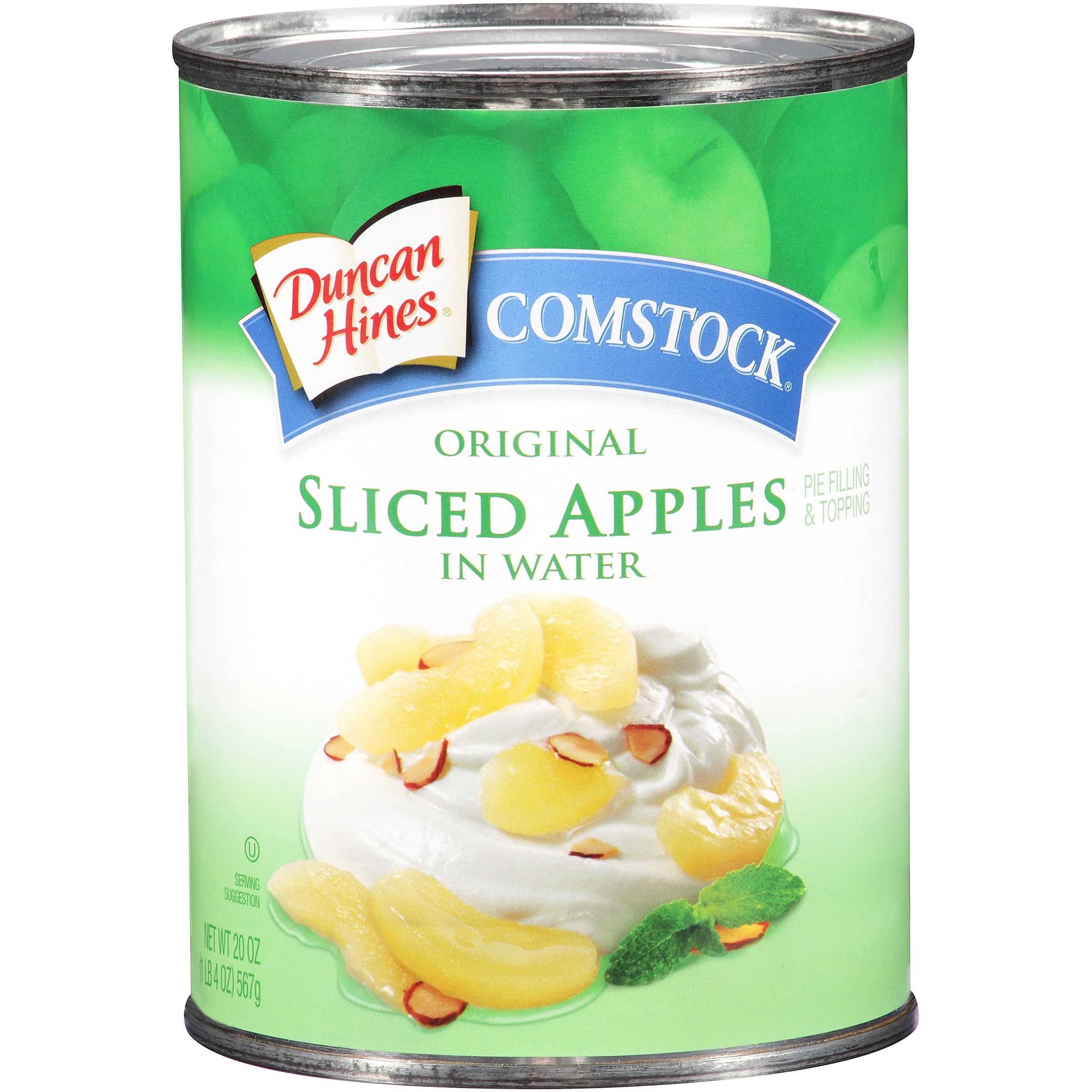 Duncan Hines Comstock Original Sliced Apples in Water Pie Filling & Topping 20 oz. Can by Pinnacle Foods