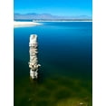 thumbnail image 2 of Grayscale 12x14 Black Ornate Wood Framed with Double Matting Museum Art Print Titled - Salton Sea I, 2 of 4