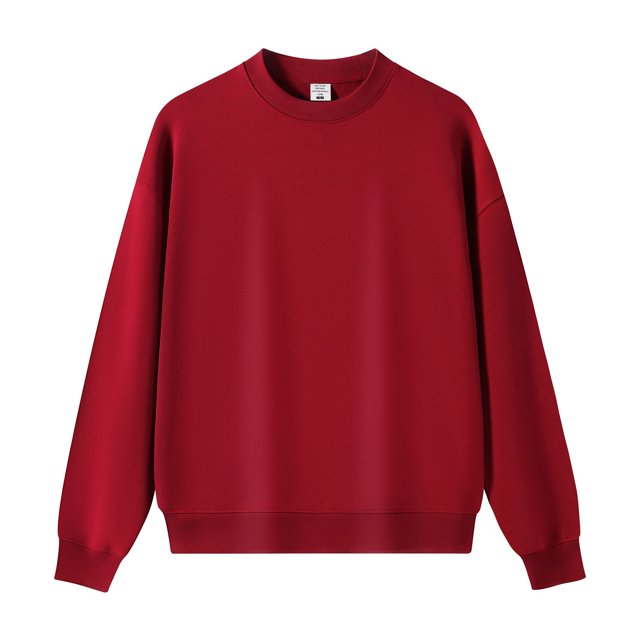 420G Earth Tone Crew Neck Pullover Sweatshirt, Heavyweight Long-Sleeved Loose-Fitting Versatile Top for Spring and Autumn