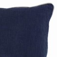 thumbnail image 4 of Benzara BM228906 Textured Fabric Throw Pillow with Piped Edges, Navy Blue & Beige, 4 of 5