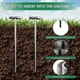 thumbnail image 2 of Landscape Staples 6 Inch Galvanized Landscape Sod Stakes Garden Staples Landscape Fabric Staples Weed Barrier Pins 50pcs, 2 of 5
