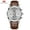 Brown, variant on Men's Quartz Watch Waterproof Luxury Wristwatch Leather Strap