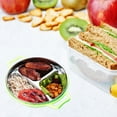 thumbnail image 3 of KAKOWELY Plato de comida con doble asa, plato dividido para servir comida, plato dividido con 3 compartimentos, accesorio para niños, 3 of 4