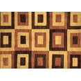 thumbnail image 1 of Ahgly Company Indoor Rectangle Abstract Brown Modern Area Rugs, 6' x 9', 1 of 4