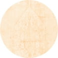 thumbnail image 1 of Ahgly Company Indoor Round Solid Orange Modern Area Rugs, 7' Round, 1 of 4