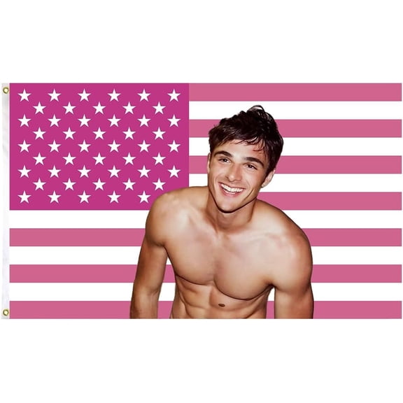 Elordi Flag Funny Flag for Wall Hanging poster flag, Elordi 3x5Ft Flag,Funny Flag Decorations,Flag for Room, Dorm, Outdoor, Parties,Gift, Pink