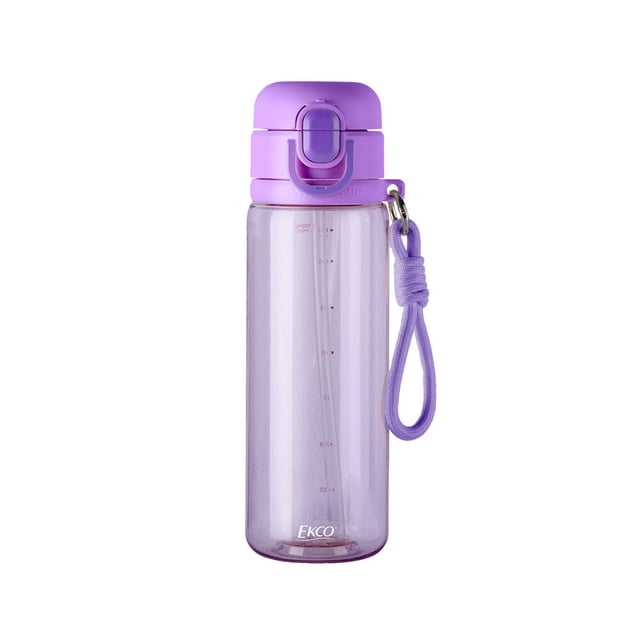Botella Deportiva Ekco GO Sport con Popote de 720 ml – Lila
