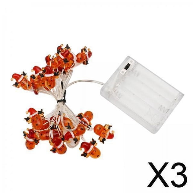Guirnalda de luces navideñas Macarena 3xLED sombrero navideño para Balcón y jardín