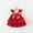 Red#1, variant on Fesfesfes Toddler Girls' Floral Ruffle Dress Sleeveless Princess Style Tiered Sundress for Baby,Cute Casual Holiday and Birthday Party Outfit(Blue,6 Months)