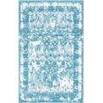 thumbnail image 1 of Unique Loom Rosso Collection Vintage Traditional Distressed Blue Area Rug (4' 0 x 6' 0), 1 of 1