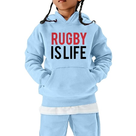 

Baby Children Sweatshirts Cartoon Letter Printed Tops Football Sports Gift Teen Sweatshirt Vintage Sports Retro Girls Boys Pullover Hoodie Novelty Vacation Clothing For Child