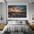 thumbnail image 4 of Wall Art Canvas Print Poster African Market At Sunset Canvas Painting Square Oil Painting Contemporary Artwork for Home Decoration Office Kitchen Wall Decor 12x18inch, 4 of 6