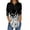 #003-Black, variant on Shirts for Women Fashion Floral Print Button Down V Neck Shirts Three Quarter Sleeve Holiday T Shirts Fit Funny Graphic Blouse Women's Top Outfits,Gray L