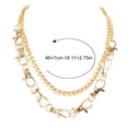 thumbnail image 4 of Collier Ras-du-Cou à Double Couche pour Femmes, Mode Punk, Chaîne Épaisse, Collier Hip-Hop, 4 of 10
