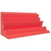Seismic Audio - Red Acoustic Foam Corner Bass Trap - Sound Dampening Panel - SA-FMBST-Red