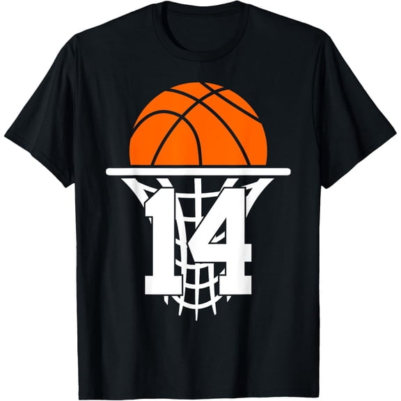 Exquisite and comfortable-14 YEARS BASKETBALL 14TH BIRTHDAY T-Shirt