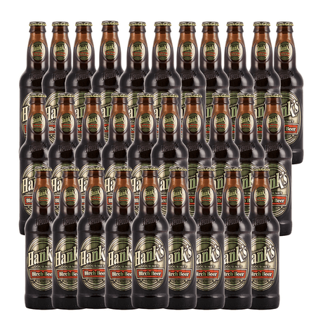 Hank's Genuine Gourmet Birch Beer, 12 fl oz Bottles – Premium Craft Soda with Rich, Robust Flavor – Authentic Northeast Recipe, Pack of 30