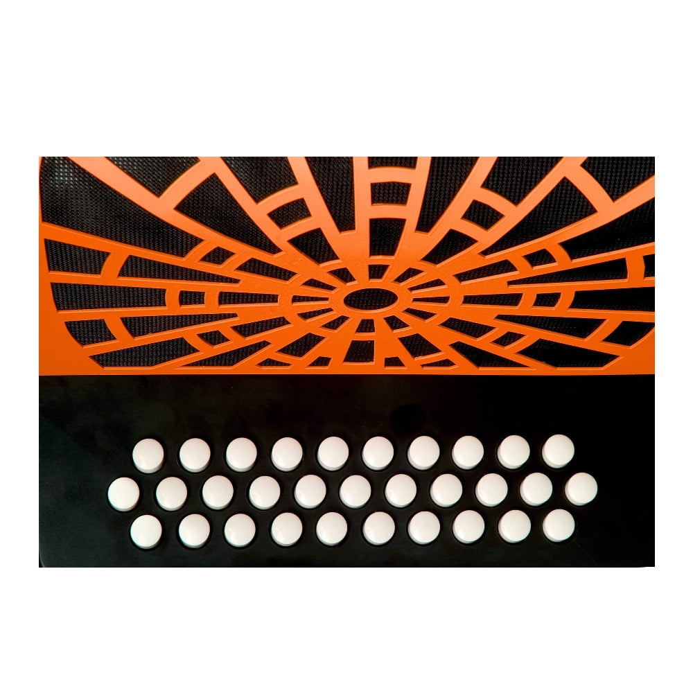 Hohner Compadre FBbEb with Gig Bag - Silver Grille Orange
