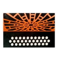 thumbnail image 3 of Hohner Compadre FBbEb with Gig Bag - Silver Grille Orange, 3 of 4