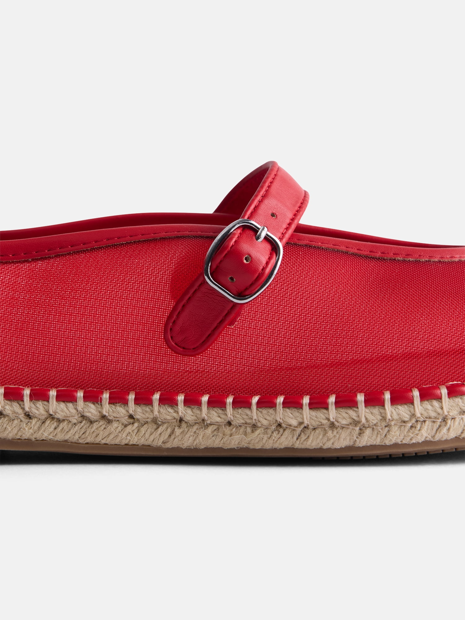 Free Assembly Women's Mesh Mary Jane Espadrilles