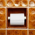 thumbnail image 4 of Toilet Paper Rolls 2pcs White Plastic Toilet Paper Roll Insert Spring Loaded Bathroom Replacement Rolls, 4 of 4
